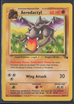 Pokemon TCG | Fossil | Aerodactyl | 16/62 | LP - Image 1