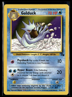Pokemon TCG | Fossil | Golduck | 35/62 | MP - Image 1