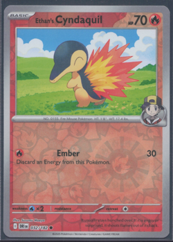 Pokemon TCG | Destined Rivals | Ethan’s Cyndaquil | 032/182 | NM - Image 1