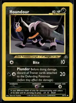 Pokemon TCG | Neo Discovery | Houndour | 19/75 | LP - Image 1