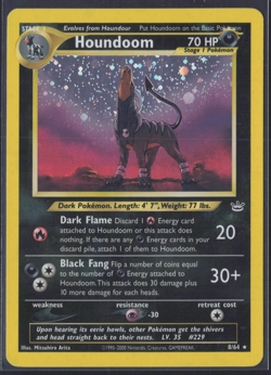 Pokemon TCG | Neo Revelation | Houndoom | 8/64 | LP - Image 1