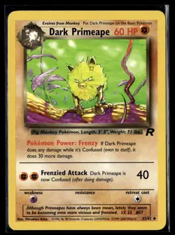 Pokemon TCG | Team Rocket | Dark Primeape | 43/82 | LP - Image 1