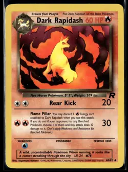 Pokemon TCG | Team Rocket | Dark Rapidash | 44/82 | LP - Image 1