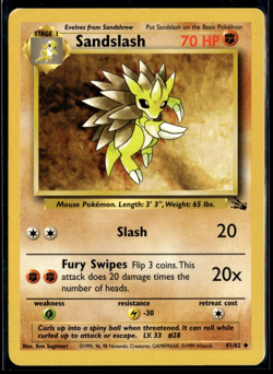 Pokemon TCG | Fossil | Sandslash | 41/62 | MP - Image 1