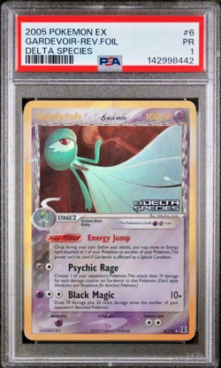 PSA 1 2005 Pokemon EX Delta Species Gardevoir Stamped REVERSE Holo Foil 6/113 - Image 1