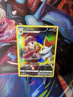 Braixen TG01/TG30 Pokemon Sword & Shield: Silver Tempest Trainer Gallery Holo NM - Image 1