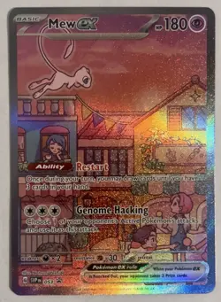 Pokemon TCG Scarlet & Violet Mew EX 2023 SVP 053 Black Star Promo Holo - Image 1