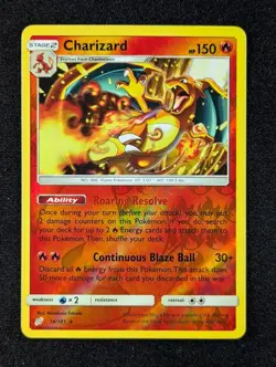 2019 Pokemon CHARIZARD #14/181 Team Up Unlimited Reverse Holo Rare English - Image 1