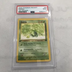 2000 Pokemon Rocket Oddish - 1st Edition - PSA Mint 9 - #63 - - Image 1