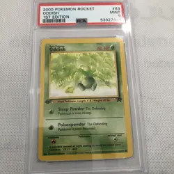 2000 Pokemon Rocket Oddish - 1st Edition - PSA Mint 9 - #63 - - Image 2