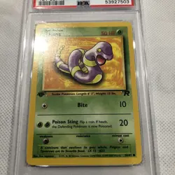 2000 Pokemon Team Rocket 1st Edition Ekans 56/82 PSA 9 Mint - Image 2