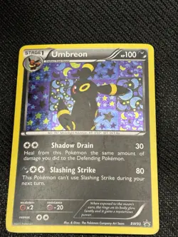 Pokemon Umbreon Black White BW93 Black Star Promo Holo MP - Image 5