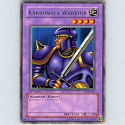 Yugioh Karbonala Warrior LOB-067 1st Edition Silver Foil Rare - MP-HP💎 - Image 1
