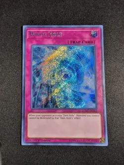 Yugioh - White Hole LCKC-EN102 1st Edition Secret Rare NM - Image 1