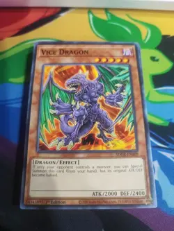 3x Vice Dragon - SDCK-EN009 - 1st Edition - YuGiOh-LP - Image 1