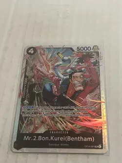 One Piece The Azure Sea’s Seven Mr.2.Bon.Kurei(Bentham) OP14-091 SR English - Image 1