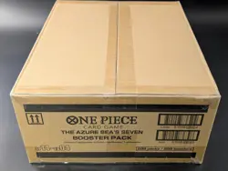 One Piece OP14-EB04 The Azure Sea's Seven English 12 Booster Box Case Sealed - Image 2