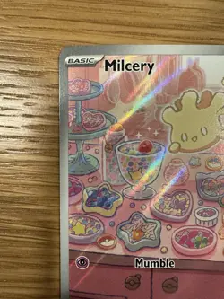 Pokemon Milcery TCG Card 152/142SV07: Stellar Crown Holo Illustration Rare - Image 2