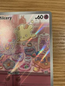 Pokemon Milcery TCG Card 152/142SV07: Stellar Crown Holo Illustration Rare - Image 3