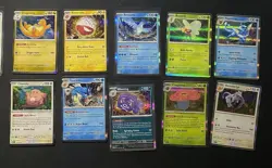 10 Card Pokemon 151 LOT ALL RARE & Holos VAPOREON DRAGONITE ARTICUNO S&V GEN 1 - Image 1