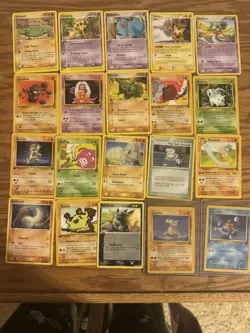 20 Pokemon Cards Including 1st Editions Cubone And Squirtle - Image 1