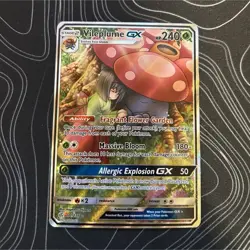 Pokemon Card Vileplume GX 211/236 SM Cosmic Eclipse Ultra Rare Full Art Holo - Image 1