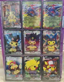 Pokemon Binder Collection Full Arts Ex Holos and Rares Over 200 Cards and More - Image 2