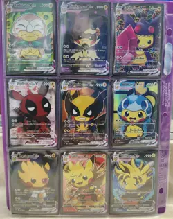 Pokemon Binder Collection Full Arts Ex Holos and Rares Over 200 Cards and More - Image 4