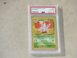 1999 POKEMON GAME NIDORINO CARD #37 GRADED PSA 10 POKEMON - Image 1
