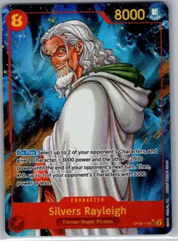 Silvers Rayleigh (Alt Art) OP08-118 English Two Legends - One Piece Card - NM - Image 1