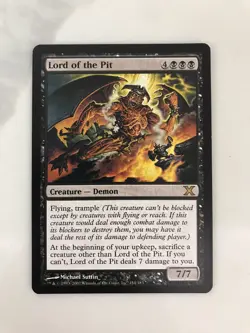 Lord of the Pit MTG Magic the Gathering Card NM Near Mint Tenth 10th Edition - Image 1