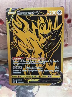 Zamazenta V SWSH077 SWSH: Sword & Shield Promo Cards Holo Nm - Image 1