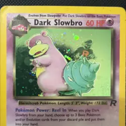 Dark Slowbro [MP/HP] - 12/82 - Pokemon Team Rocket Unlimited Holo Rare Card WOTC - Image 2