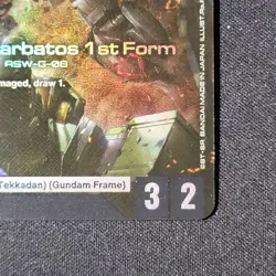 Gundam Card Game- Gundam Barbatos 1st Form - Dual Impact (GD02-054) Legend Rare - Image 5