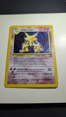 Pokemon Alakazam TCG Card Base Set 2 Holo Unlimited Rare - Image 1