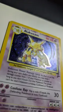 Pokemon Alakazam TCG Card Base Set 2 Holo Unlimited Rare - Image 2