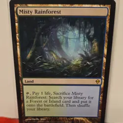 Magic: The Gathering Misty Rainforest Land 2019 220/249 Shelly Wan - Image 1