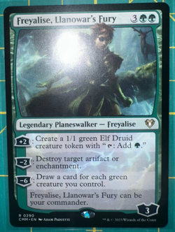Freyalise, Llanowar's Fury Commander Masters Regular 0290 - Image 1