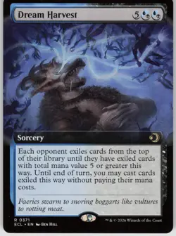 MTG Dream Harvest Extended Art Normal NM Lorwyn Eclipsed Magic 371 - Image 1