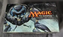 Vintage 2004 MTG DARKSTEEL Limited Edition Black Bordered EMPTY Booster Box - Image 1