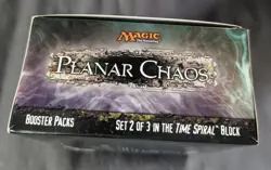 Vintage 2007 MTG PLANAR CHAOS Limited Edition Black Bordered Booster EMPTY Box - Image 5