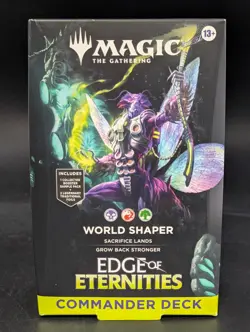 Lot (4) MTG Edge Of Eternities World Shaper Commander Decks Sealed w/ Open Case - Image 2