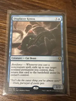 Displacer Kitten Commander Legends: Battle for Baldur's Gate CLB 063 MTG Magic - Image 1