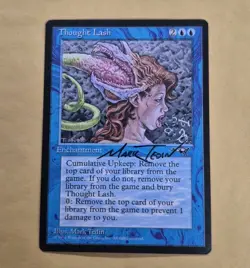 UNPLAYED SIGNED MTG Thought Lash NM Alliances MARK TEDIN EDH CUBE VTG MAGIC - Image 1