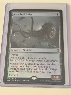 MTG Nautiloid Ship Commander Legends: Battle for Baldur's Gate Foil Mint - Image 1