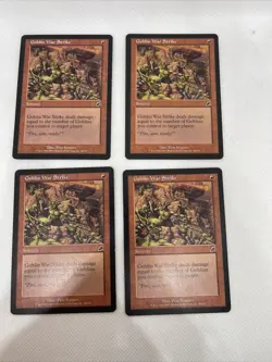 MTG 4x Goblin War Strike Scourge Regular LP FREE SHIPPING - Image 1