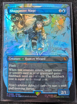 Snapcaster Mage NM (Borderless) (Chocobo Track Foil)(0469) Final Fantasy Foil - Image 1