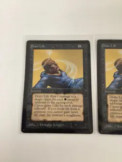 Magic The Gathering - Beta Edition - Drain Life Lot Of 3 - Image 2
