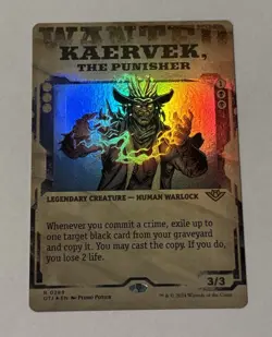 MTG Kaervek, the Punisher - Foil - Showcase Outlaws Of Thunder Junction LP - Image 1