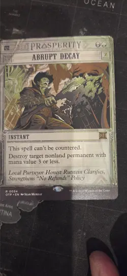 MtG Abrupt Decay - Image 1